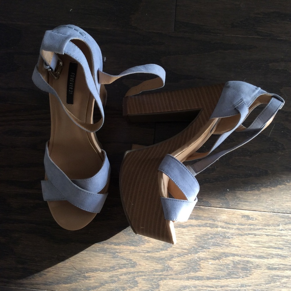 Powder blue heels